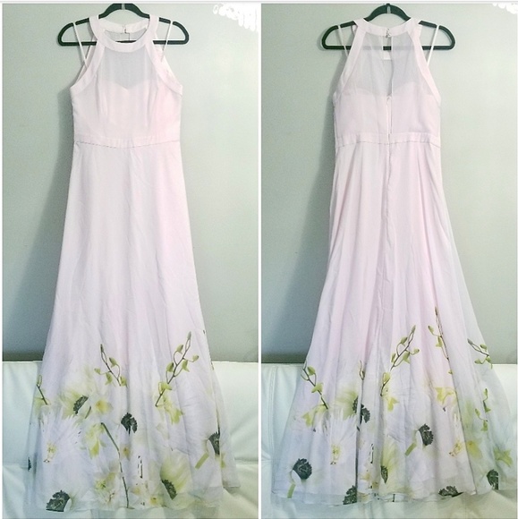 🍒NWT🍒 TED BAKER PEARLY PETAL MAXI DRESS - Picture 4 of 8